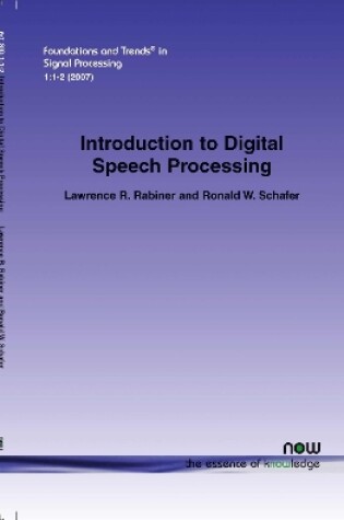 Cover of An Introduction to Digital Speech Processing