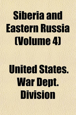 Book cover for Siberia and Eastern Russia (Volume 4)