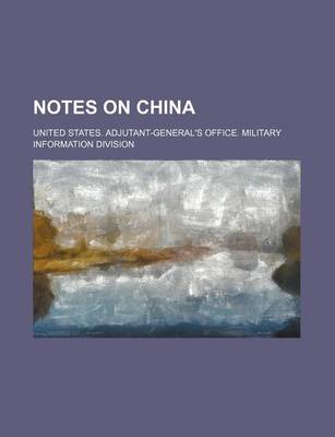 Book cover for Notes on China