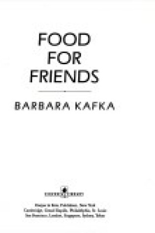 Cover of Food for Friends