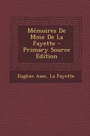 Cover of Memoires de Mme de La Fayette