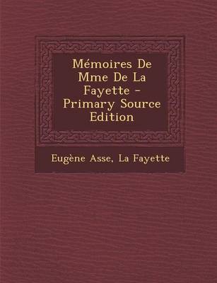 Book cover for Memoires de Mme de La Fayette