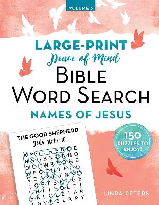 Book cover for Peace of Mind Bible Word Search Names of Jesus