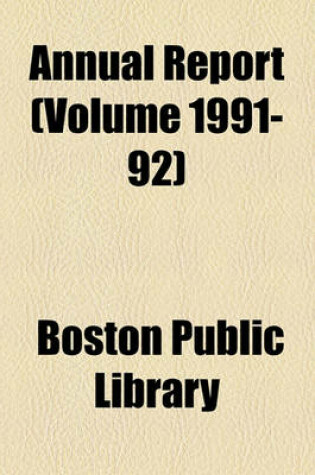 Cover of Annual Report (Volume 1991-92)