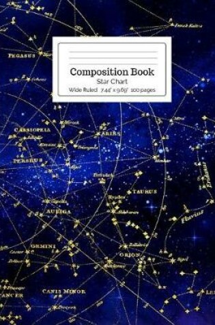Cover of Composition Book Star Chart Wide Ruled
