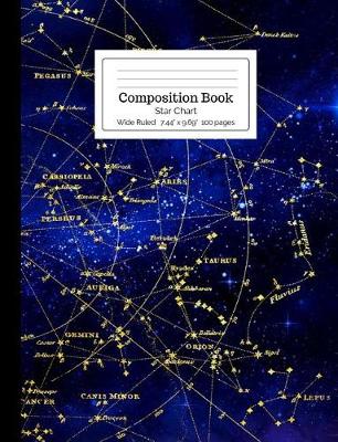 Book cover for Composition Book Star Chart Wide Ruled
