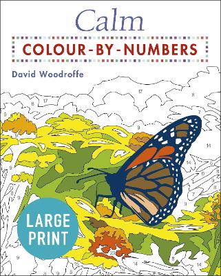 Book cover for Large Print Calm Colour-by-Numbers