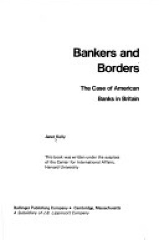 Cover of Bankers and Borders