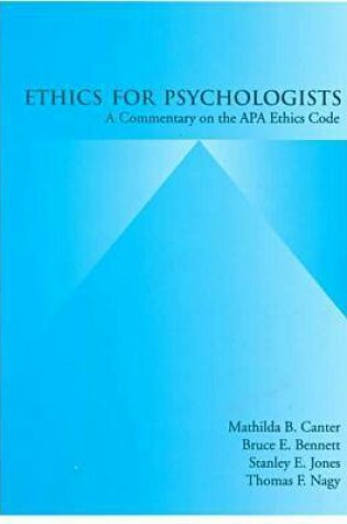 Cover of Ethics for Psychologists