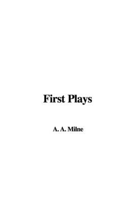 Book cover for First Plays