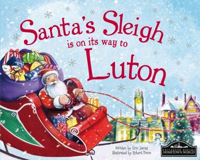 Book cover for Santa's Sleigh is on its Way to Luton