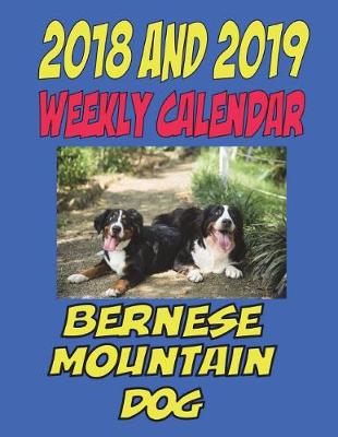 Book cover for 2018 and 2019 Weekly Calendar Bernese Mountain Dog