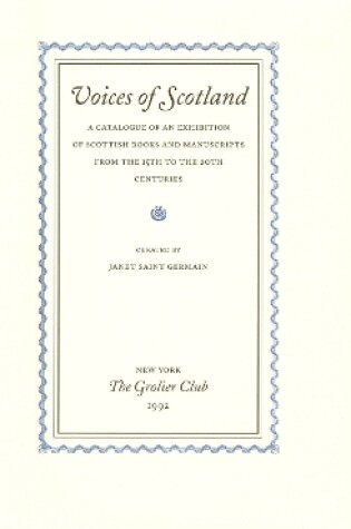 Cover of Voices of Scotland