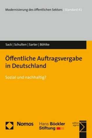 Cover of Offentliche Auftragsvergabe in Deutschland