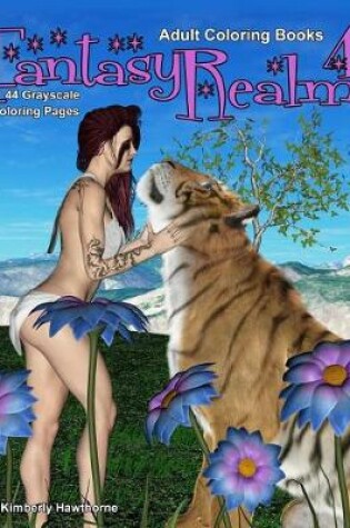 Cover of Adult Coloring Books Fantasy Realm 4