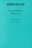 Cover of On Aristotle's "Physics 3"