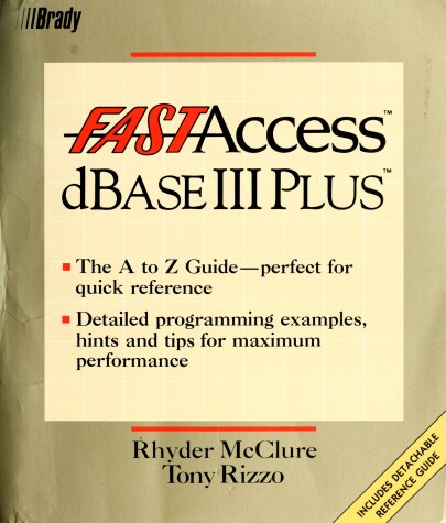 Book cover for Fast Access Dbase III Plus