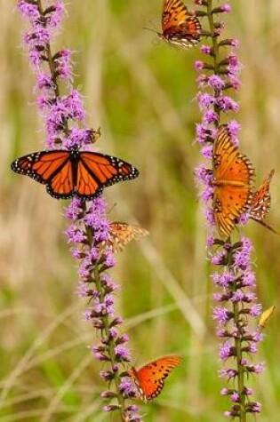 Cover of Monarch Butterflies with Purple Flowers Journal