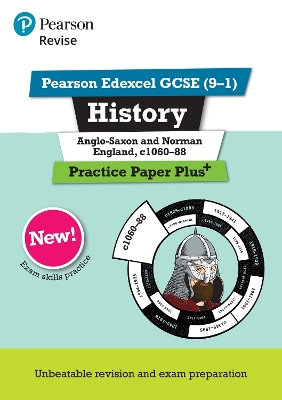 Cover of Pearson REVISE Edexcel GCSE History Anglo-Saxon and Norman England Practice Paper Plus