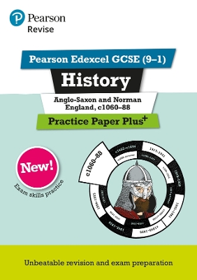 Cover of Pearson REVISE Edexcel GCSE History Anglo-Saxon and Norman England Practice Paper Plus