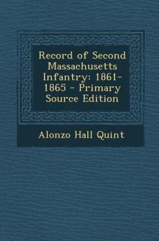 Cover of Record of Second Massachusetts Infantry