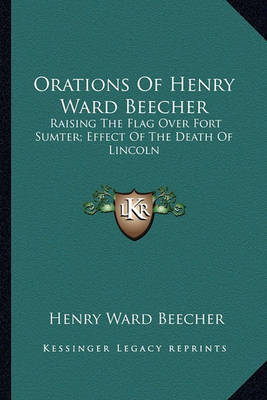 Book cover for Orations of Henry Ward Beecher