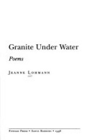 Cover of Granite Under Water