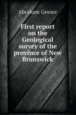 Cover of First report on the Geological survey of the province of New Brunswick