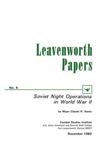 Cover of Soviet Night Operations in World War II
