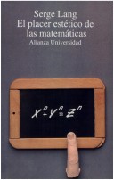 Book cover for El Placer Estetico de Las Matematicas