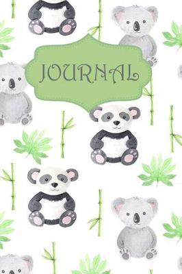 Book cover for Panda and Bear Prints Journal