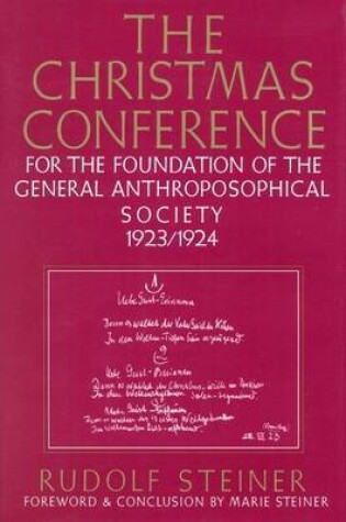 Cover of The Christmas Conference for the Foundation of the General Anthroposophical Society, 1923-24