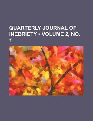 Cover of Quarterly Journal of Inebriety