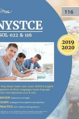 Cover of NYSTCE ESOL 022 & 116 CST Prep Study Guide 2019-2020