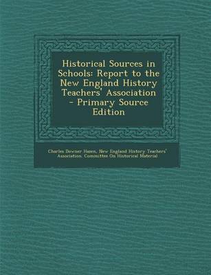 Book cover for Historical Sources in Schools