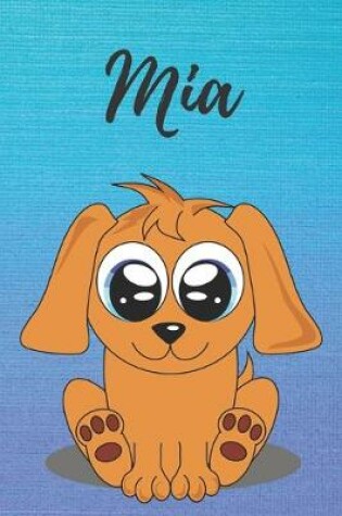 Cover of Mia dog coloring book / notebook / journal / diary