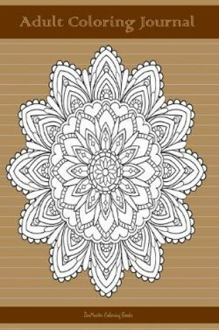Cover of Adult Coloring Journal (brown edition)