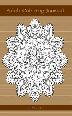 Book cover for Adult Coloring Journal (brown edition)