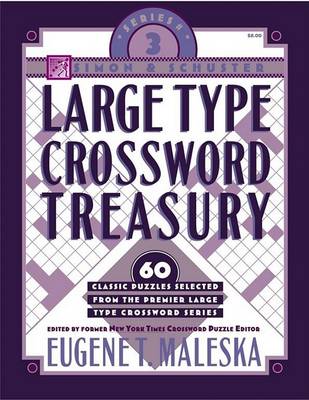 Book cover for Simon & Schuster Large Type Crossword Treasury