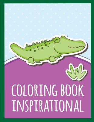 Book cover for coloring book inspirational