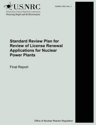 Book cover for Standard Review Plan for Review of License Renewal Applications for Nuclear Power Plants