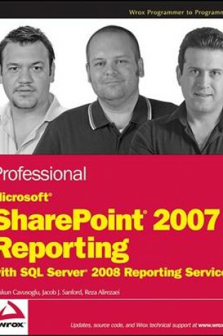 Cover of Professional Microsoft Sharepoint 2007 Reporting with SQL Server 2008 Reporting Services
