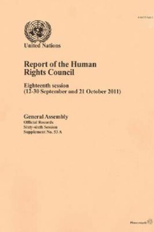 Cover of Report of the Human Rights Council