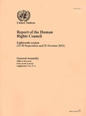 Book cover for Report of the Human Rights Council