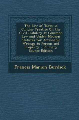 Cover of The Law of Torts