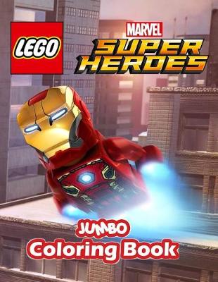 Book cover for Lego Marvel Super Hero Jumbo Coloring Book