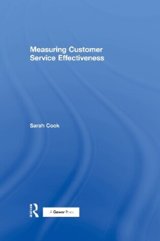 Cover of Measuring Customer Service Effectiveness