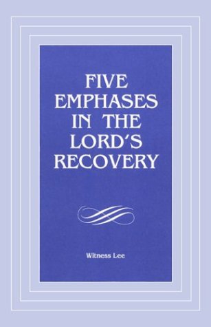 Book cover for Five Emphases in the Lord's Recovery