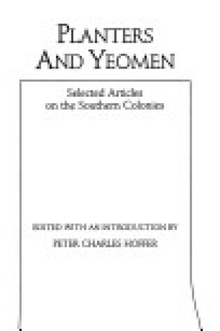 Cover of Planter & Yeomen Sel Articles