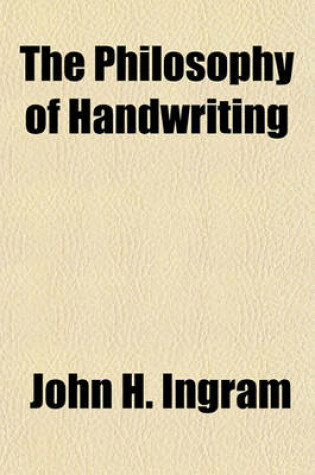 Cover of The Philosophy of Handwriting